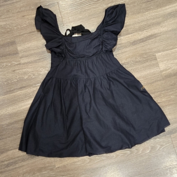 Peter Som Flutter Sleeve Black Babydoll Dress size 4 - Picture 3 of 10